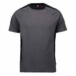 Футболка чоловіча PRO Wear з контрастними вставками, колір сріблясто-сірий - 0302265