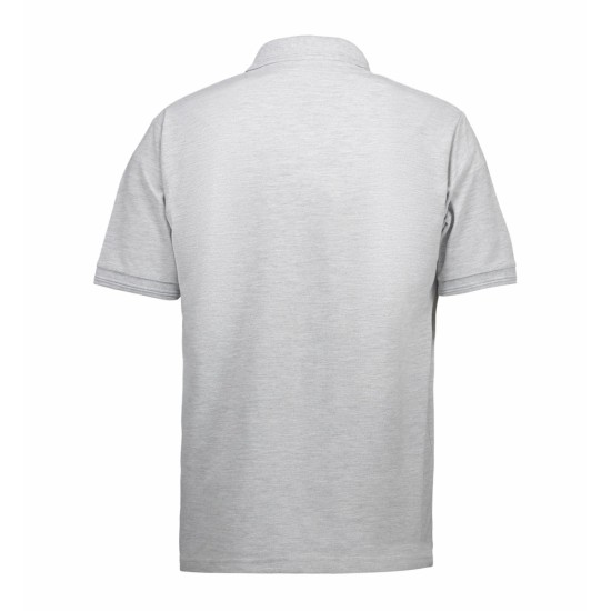 Футболка поло чоловіча PRO WEAR з кишенею, колір сірий меланж - 0320210