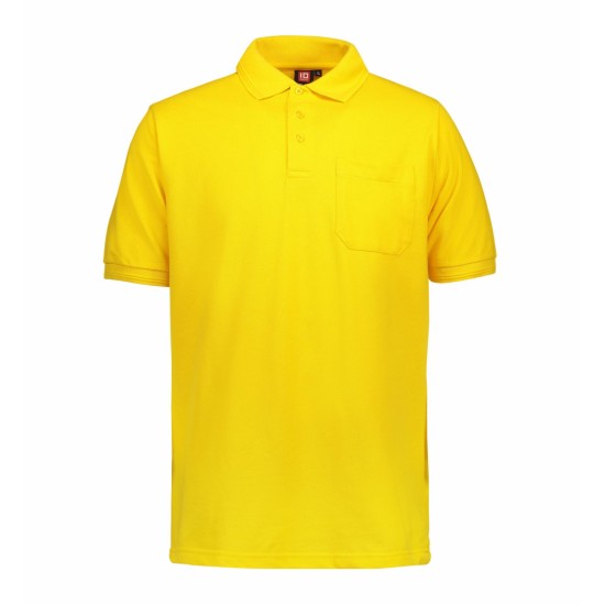 Футболка поло чоловіча PRO WEAR з кишенею, колір жовтий - 0320370