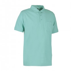 Футболка поло чоловіча PRO Wear з кишенею, колір пильний морський - 0320392