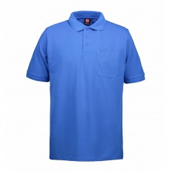 Футболка поло чоловіча PRO Wear з кишенею, колір лазурний - 0320735
