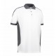 Футболка поло чоловіча PRO Wear з контрастними вставками, колір білий - 0322001