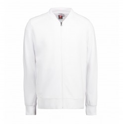 Світшот чоловічий на блискавці PRO Wear, колір білий - 0366001