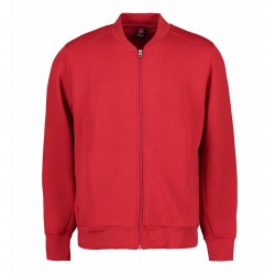 Світшот чоловічий на блискавці PRO Wear, колір червоний - 0366330