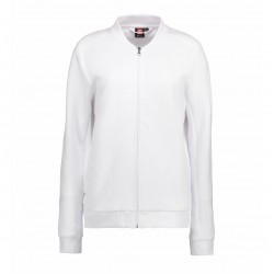 Світшот жіночий на блискавці PRO Wear, колір білий - 0367001