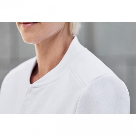 Світшот жіночий на блискавці PRO Wear, колір білий - 0367001
