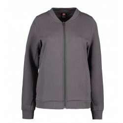 Світшот жіночий на блискавці PRO Wear, колір сріблясто-сірий - 0367265