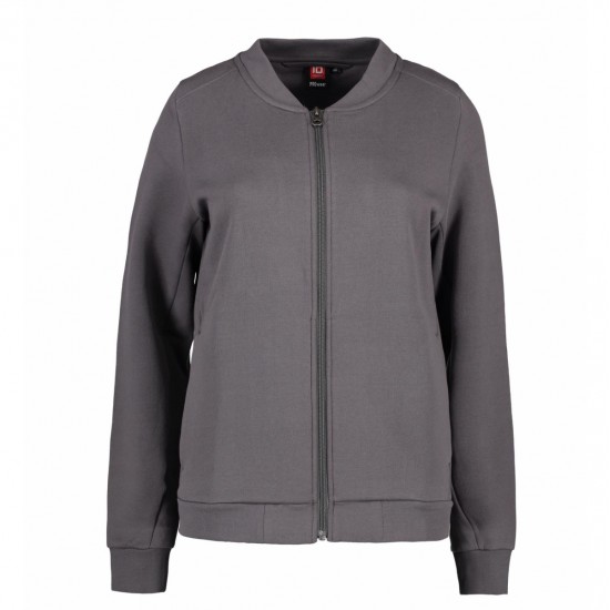 Світшот жіночий на блискавці PRO Wear, колір сріблясто-сірий - 0367265