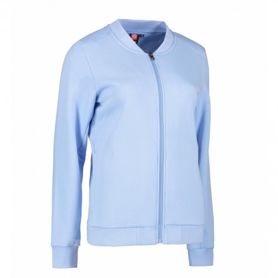 Світшот жіночий на блискавці PRO Wear, колір світло-синій - 0367700