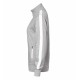 Світшот жіночий  на блискавці ID CONTRAST STRIPEE, колір сірий меланж - 0627210