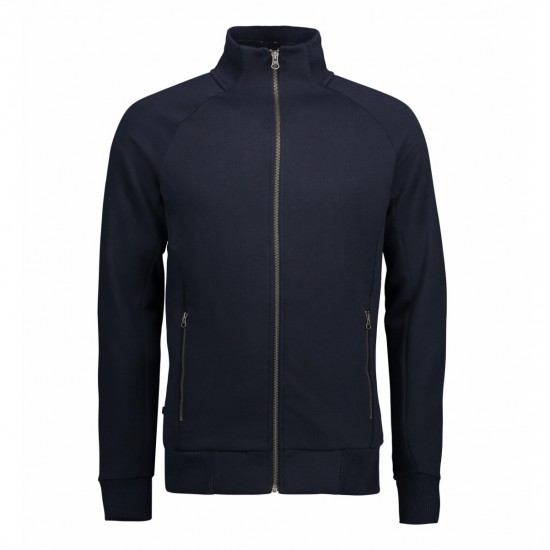 Світшот на блискавці чоловічий ID Full Zip, колір темно-сіній - 0628790