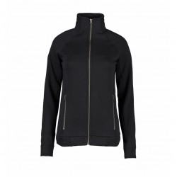 Світшот на блискавці жіночий ID Full Zip, колір чорний - 0629900
