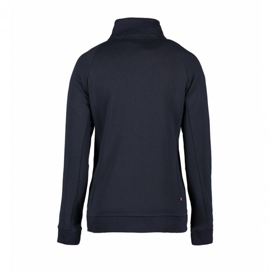 Світшот на блискавці жіночий ID Full Zip, колір темно-сіній - 0629790