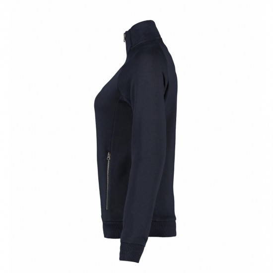 Світшот на блискавці жіночий ID Full Zip, колір темно-сіній - 0629790