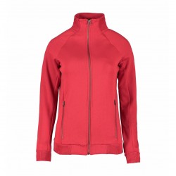 Світшот на блискавці жіночий ID Full Zip, колір червоний - 0629330