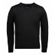 Пуловер чоловічий з V-вирізом ID BUSINESS, колір чорний - 0640900