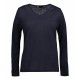 Пуловер жіночий з V-вирізом ID BUSINESS, колір темно-синій - 0641790