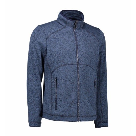 Куртка флісова чоловіча Zip'n'Mix, колір темно-синій меланж - 0847796