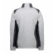 Куртка флісова чоловіча ID з контрастними вставками та коміром-стійкою, колір сірий меланж - 0850210