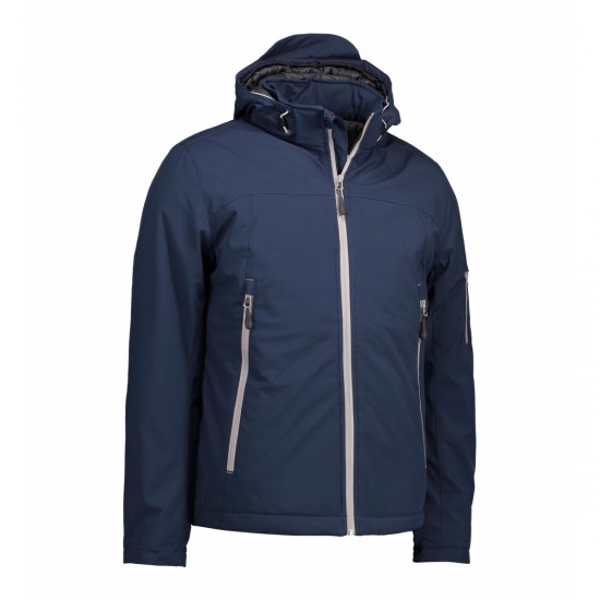 Куртка чоловіча ID Winter Softshell, колір темно-сіній - 0898790