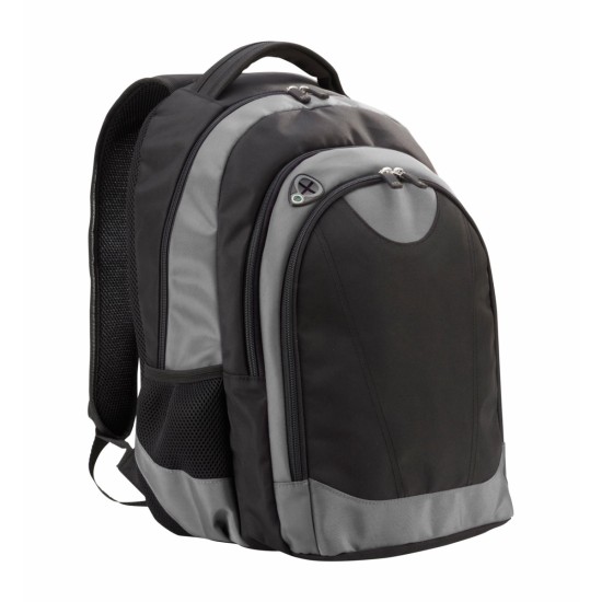 Рюкзак ID для ноутбука, колір чорний/сірий - 1864260