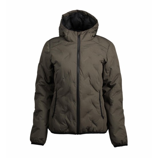 Куртка жіноча стьобана Geyser, колір оливковий меланж - G11030562