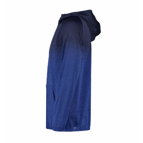 Худі на блискавці чоловіче безшовне Geyser, колір темно-синій меланж - G21026796