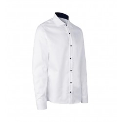 Сорочка чоловіча Seven Seas Fine Twill Virginia Slim Fit, колір білий - S371001