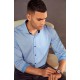 Сорочка чоловіча Seven Seas Fine Twill Virginia slim, колір блакитний - S371700
