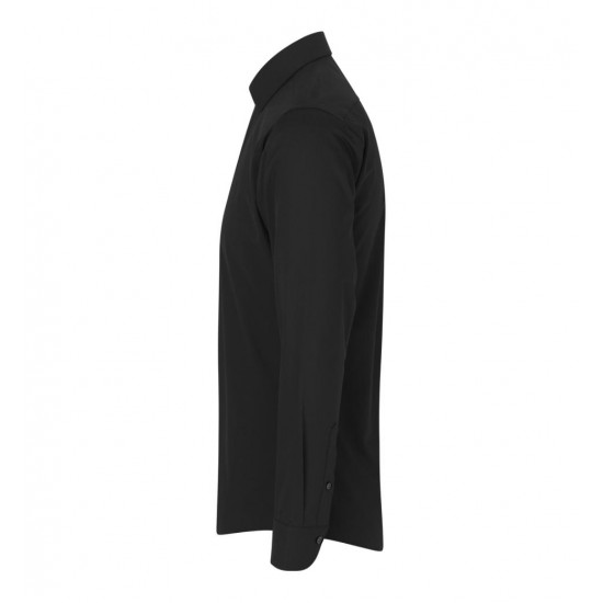 Сорочка чоловіча Seven Seas Hybrid Slim Fit, колір чорний - S51900
