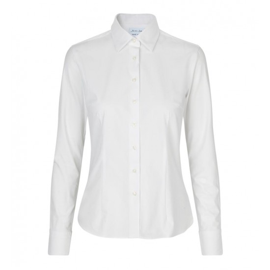 Сорочка жіноча Seven Seas Hybrid Modern Fit, колір білий - S52001