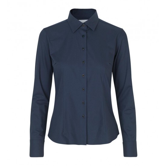 Сорочка жіноча Seven Seas Hybrid Modern Fit, колір темно-синій - S52790