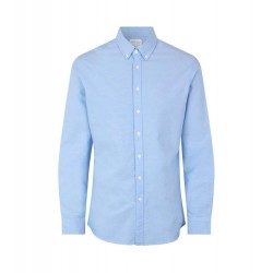 Сорочка чоловіча Seven Seas Oxford slim, колір блакитний - S61700
