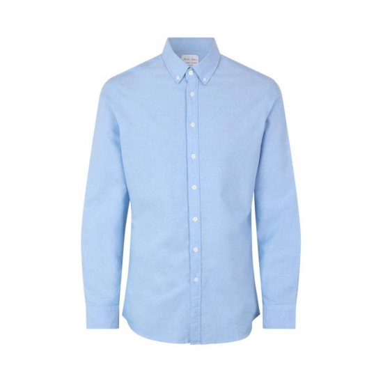 Сорочка чоловіча Seven Seas Oxford slim, колір блакитний - S61700