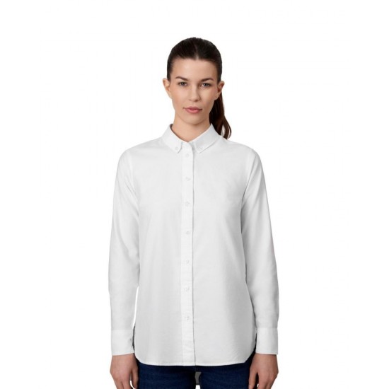 Сорочка жіноча Seven Seas Oxford long modern, колір білий - S63001