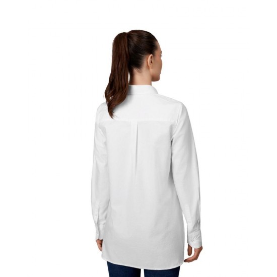 Сорочка жіноча Seven Seas Oxford long modern, колір білий - S63001