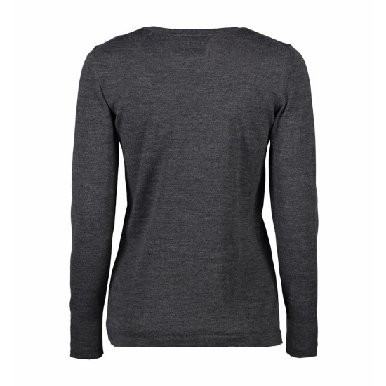 Пуловер жіночий Seven Seas, колір темно-сірий меланж - S640267