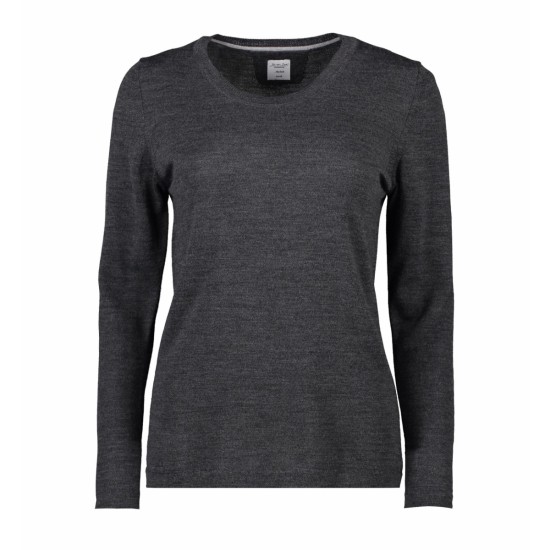 Пуловер жіночий Seven Seas, колір темно-сірий меланж - S640267