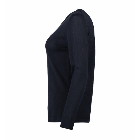 Пуловер жіночий Seven Seas, колір темно-сіній - S640790