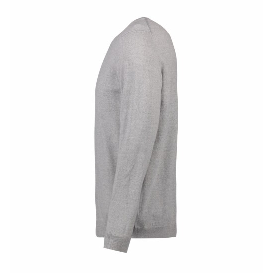Пуловер чоловічий Seven Seas, колір світло-сірий меланж - S650201
