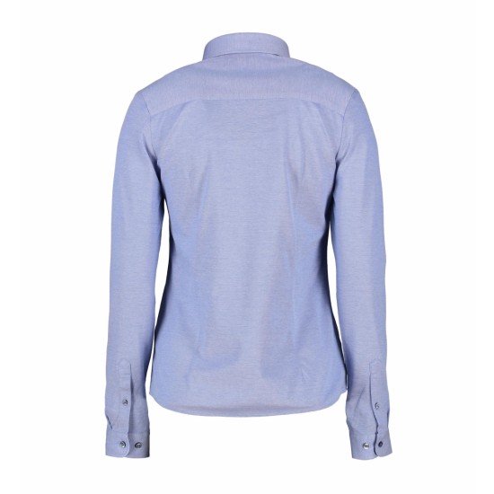 Сорочка жіноча Seven Seas The Jersey Modern fit, колір світло-синій - S85700