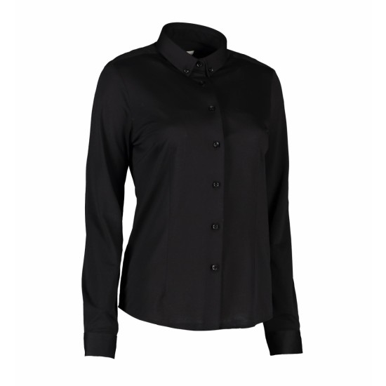 Сорочка жіноча Seven Seas The Jersey Modern fit, колір чорний - S85900