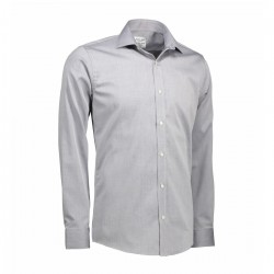 Сорочка чоловіча Seven Seas Fine Twill Slim Fit, колір сріблясто-сірий - SS30265