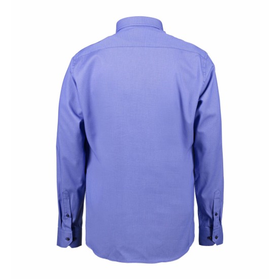 Сорочка чоловіча Seven Seas Dobby Modern Fit, колір яскраво-синій - SS310778