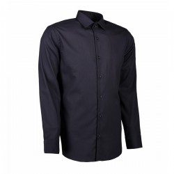 Сорочка чоловіча Seven Seas Dobby Slim Fit, колір вугільний - SS311295