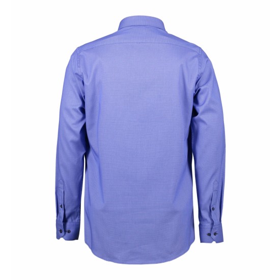 Сорочка чоловіча Seven Seas Dobby Slim Fit, колір яскраво-синій - SS311778