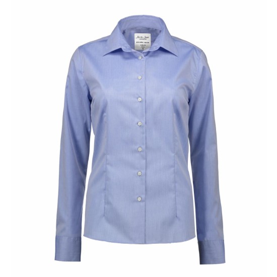 Сорочка жіноча Seven Seas Fine Twill Modern fit, колір світло-синій - SS720700