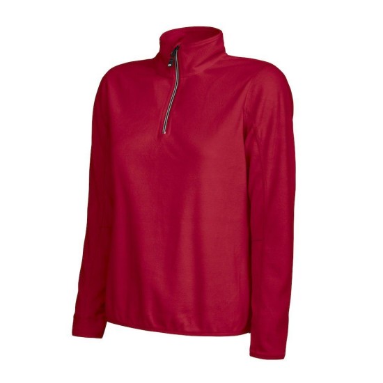 Куртка флісова жіноча Melton lady Half Zip, колір червоний - 139045460