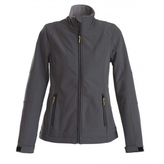 Куртка софтшелл жіноча Trial lady, колір сіро-сталевий - 2261045935