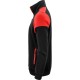 Двоколірний світшот PRIME SWEATVEST з контрастною блискавкою посередині спереду та на передніх кишенях, колір червоний - 22620619040